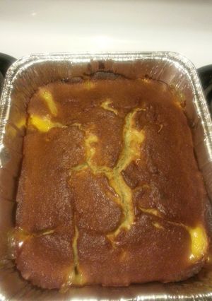 A picture of The Sample(Peach Cake Cobbler).