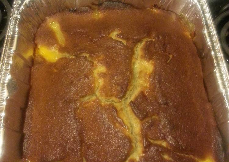 Simple Way to Prepare Super Quick Homemade The Sample(Peach Cake Cobbler)