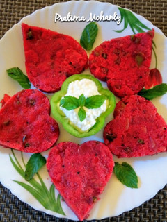 A picture of Beetroot Upma.