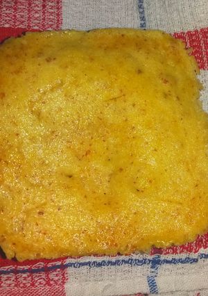 Una foto de Bizcochuelo/ Pastel de mandarina y almendras en microondas