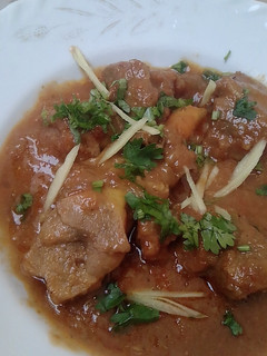 A picture of Mutton karahi.
