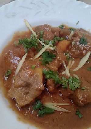 A picture of Mutton karahi.
