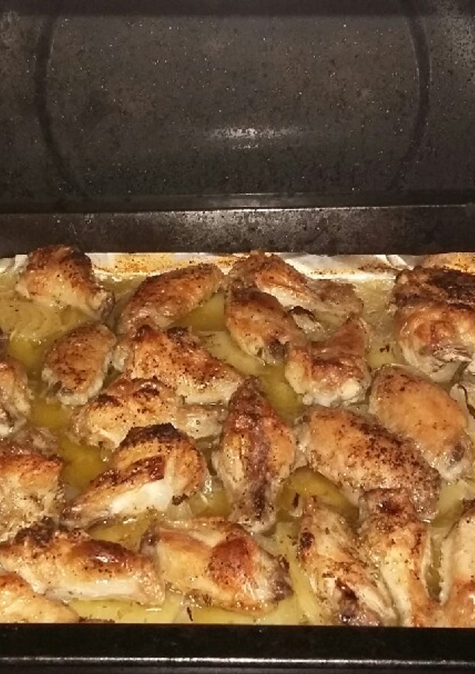 Una foto de Alitas de pollo al horno