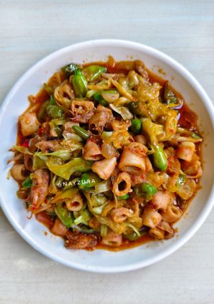 Foto resep Sambal Cumi Asin dan Kembang Turi