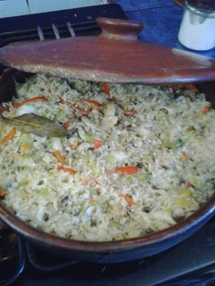 Una foto de Arroz con chipichipi y quiguas
