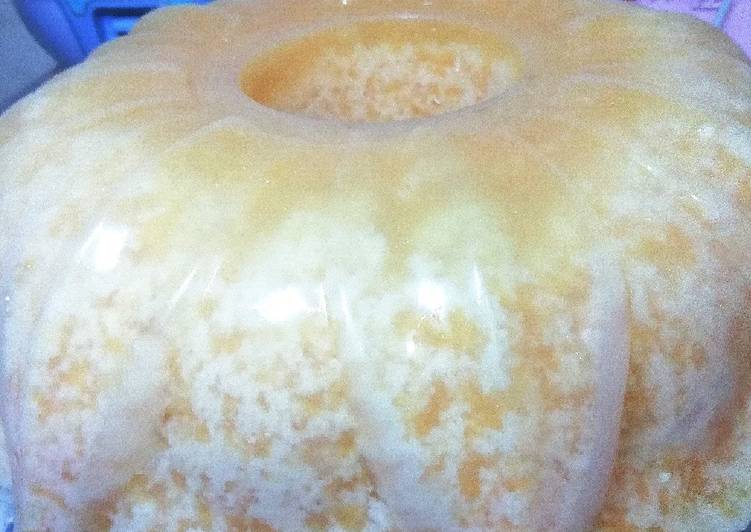 Puding Mangga Saus Vanilla