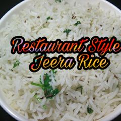 A picture of Restaurant style jeera rice.