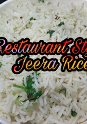 A picture of Restaurant style jeera rice.