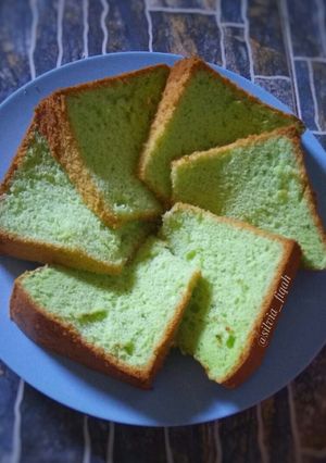 Foto resep Pandan Chiffon Cake #w18