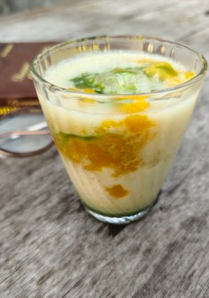 Foto resep Iced Mango Matcha Latte
