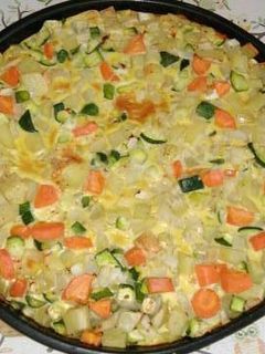 Una foto de Tortilla de verduras al horno
