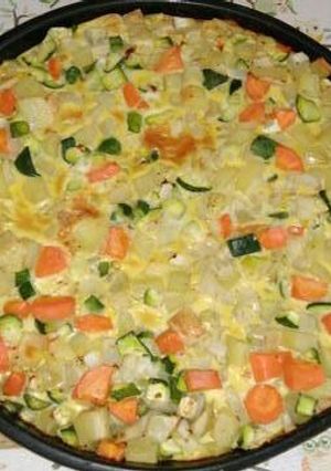 Una foto de Tortilla de verduras al horno