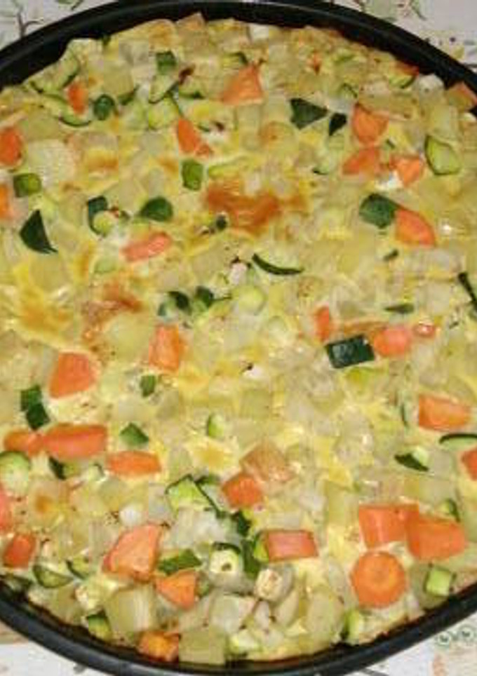 Una foto de Tortilla de verduras al horno
