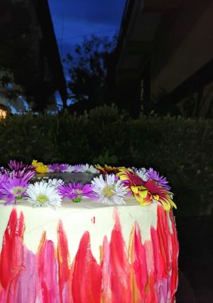 Una foto de ❤️Dragón Fruit Cake❤️