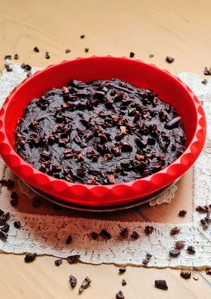 Una foto de Mega cookie con nibs de cacao 🍫 sin azúcar sin lácteos sin huevo sin harina sin gluten