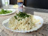 مكرونه بالجبنه بيضاء سهله جدا