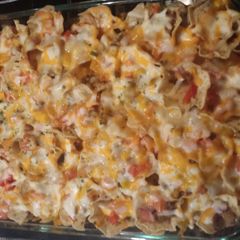 A picture of Turkey nachos.