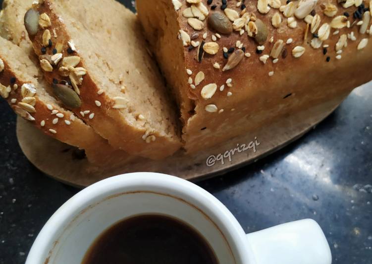 Multigrain wholewheat bread a.k.a roti gandum