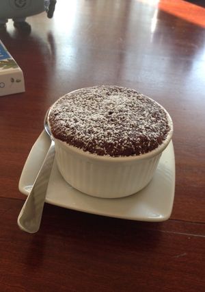 Una foto de Queque de chocolate en microondas😍