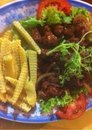 Hình của món Bò lúc lắc khoai tây.