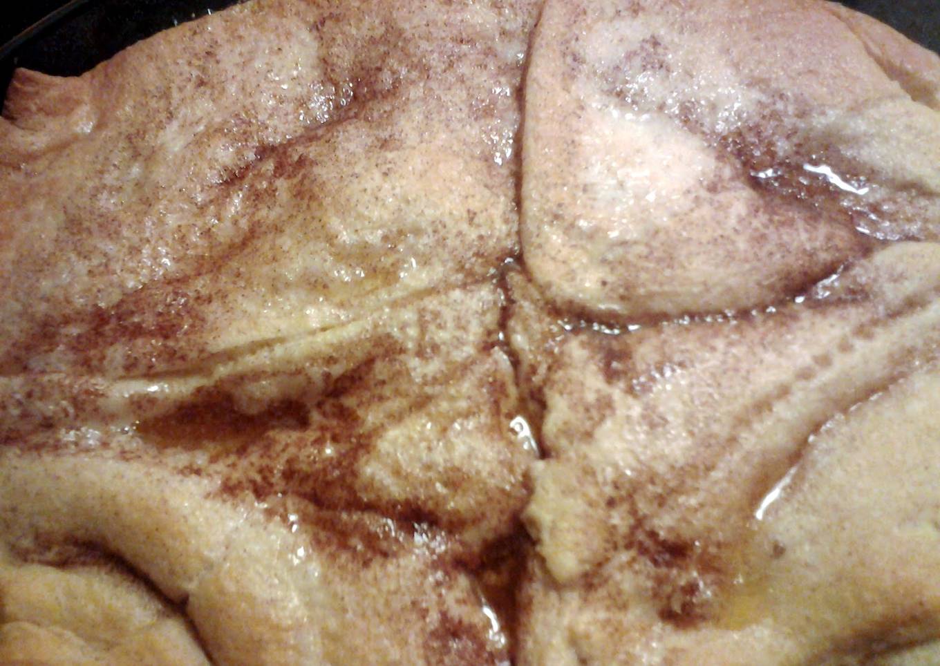 Cream cheese and cinnamon crescent pie
