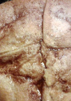 A picture of Cream cheese and cinnamon crescent pie.