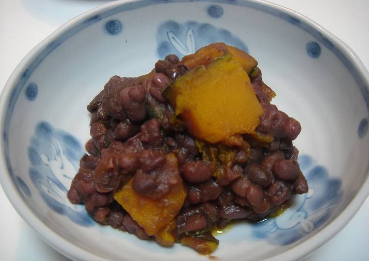 Recipe of Delicious Macrobiotic Adzuki Beans with Kabocha Squash