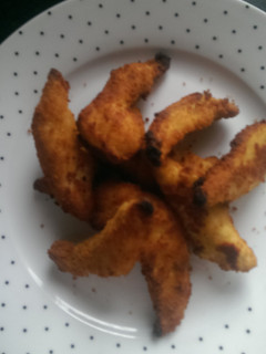 A picture of Mandys chicken goujons (tenders).