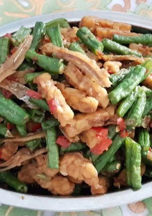 Foto resep Tumis tempe kacang panjang