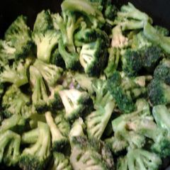 A picture of broccoli and shallot butter.