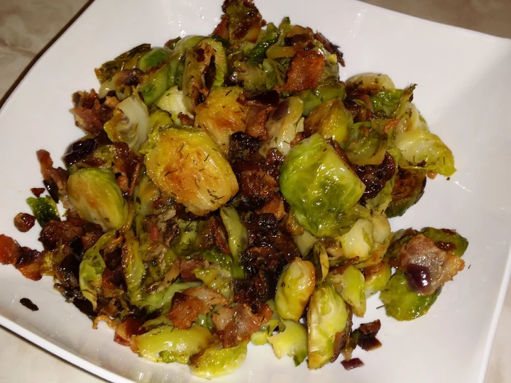 Easy Steps Make|Recipe} Warm Brussel Sprouts and Bacon Salad Anti-Fail