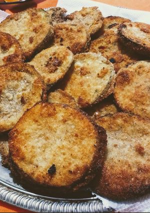 Una foto de Milanesas de Berenjenas