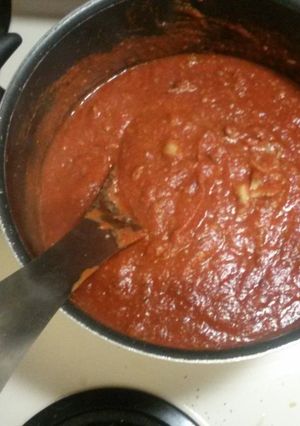 A picture of Joshua's favorite spaghetti.
