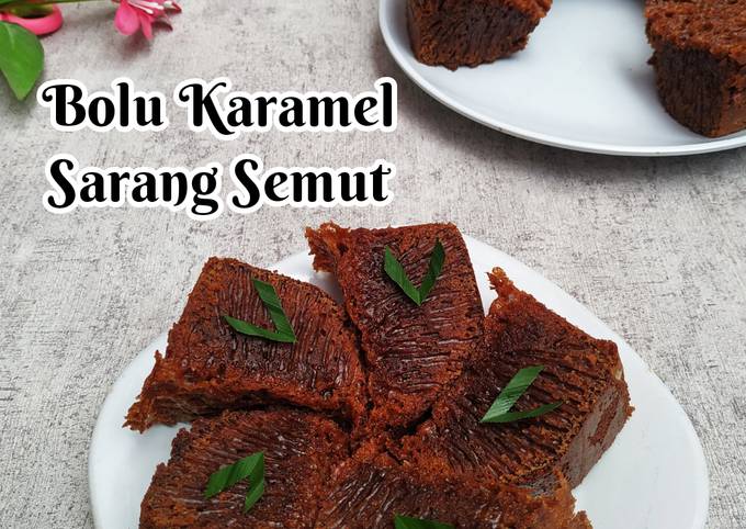 Resep: 324. Bolu Karamel Sarang Semut Gampang