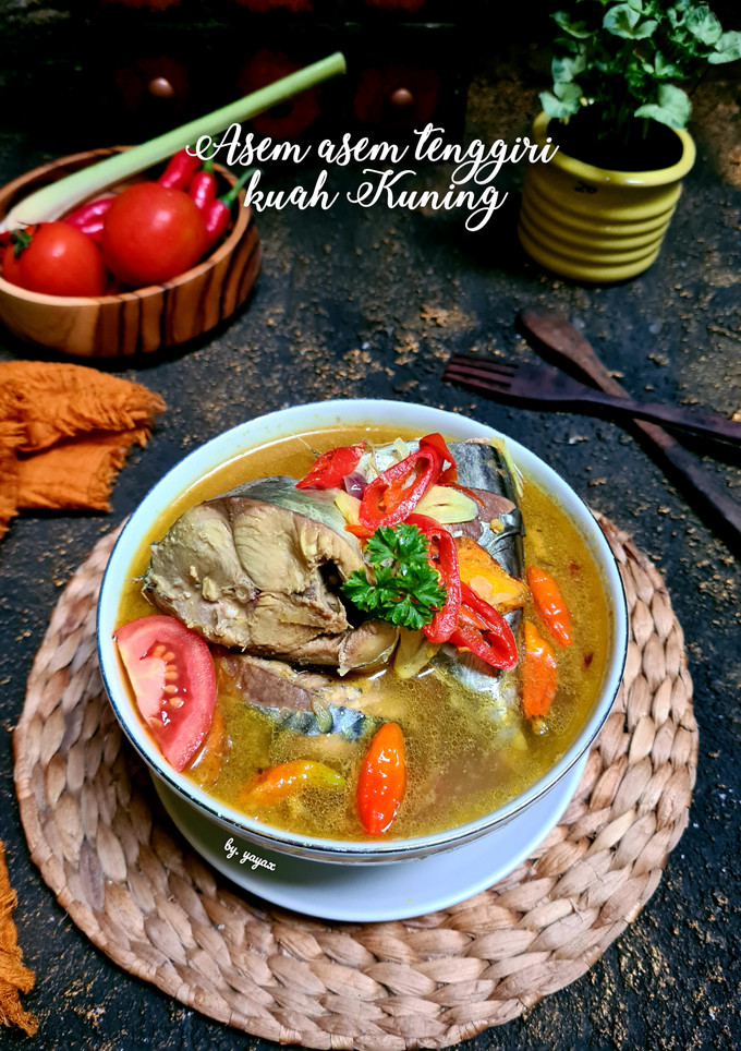 Foto resep Asem asem tenggiri kuah kuning