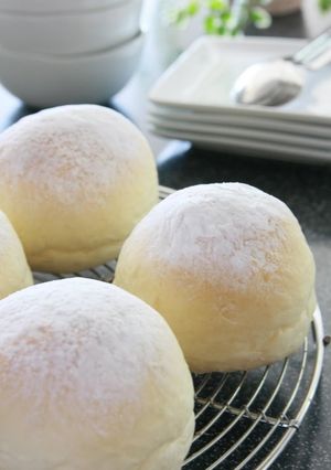 A picture of Perfectly Round! Soft White Table Rolls (Milk Bread).