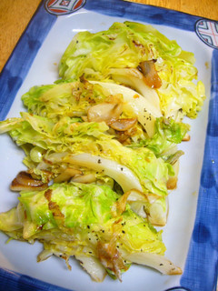 A picture of Pan-Fried Spring Cabbage with Garlic.