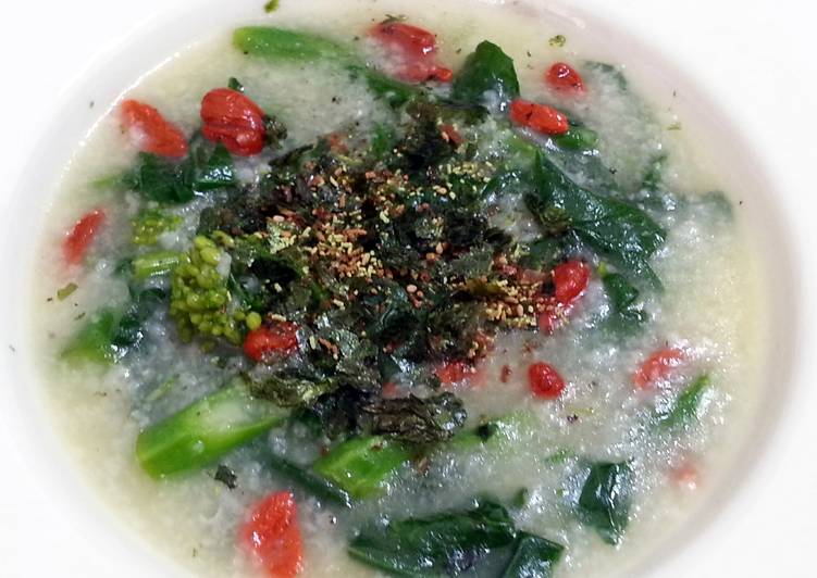 Simple Way to Prepare Speedy Velvety Congee With Vegetable