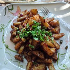 Crispy chilli potato A picture of Crispy chilli potato.