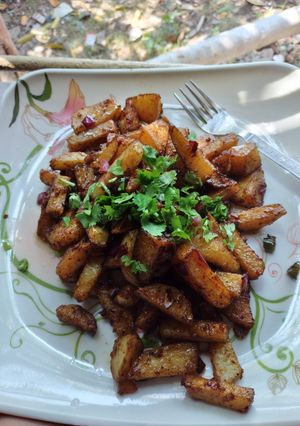 A picture of Crispy chilli potato.