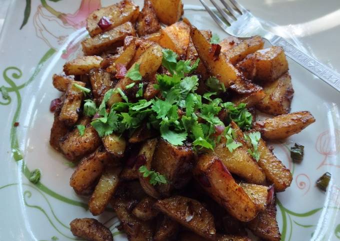 Crispy chilli potato