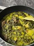Gulai pucuk ubi (Singgang daging)