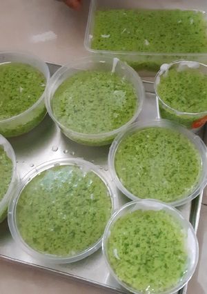 Foto resep Puding Pandan Saus Santan