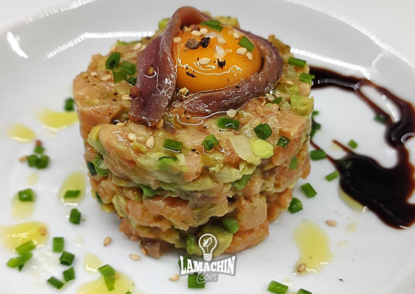 Tartar de salmón