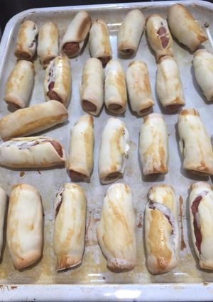 Una foto de Rollitos de salchichas