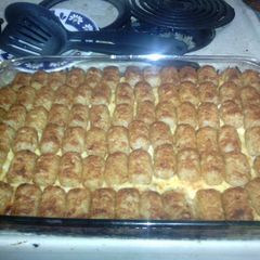 A picture of Meat and Tater Casserole.