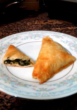 A picture of Garrett's Spanakopita.