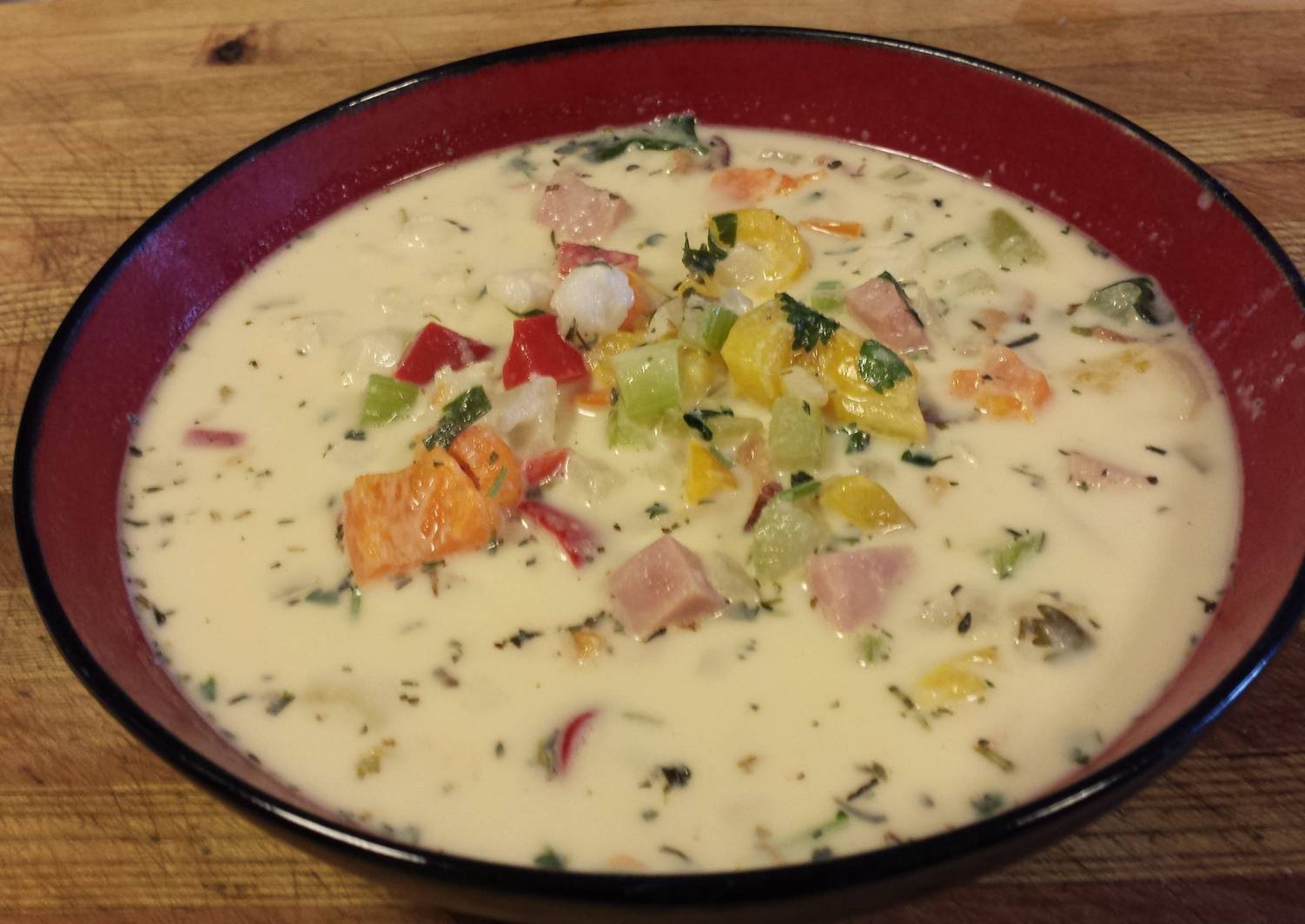 Spicy Ham and Hominy Chowder Recipe by Bill Cookpad