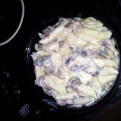Pot Macaroni, bacon and cheese A picture of Pot Macaroni, bacon and cheese.
