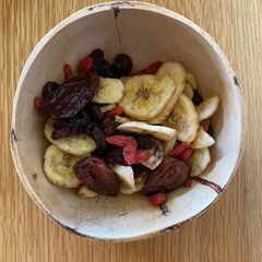 Dried fruit salad A picture of Dried fruit salad.